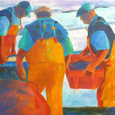 Cromer Fishermen 18 X 24 INCHES