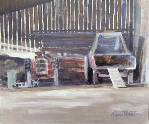 Buy The Old Red Tractor 10 x 12 inches Online